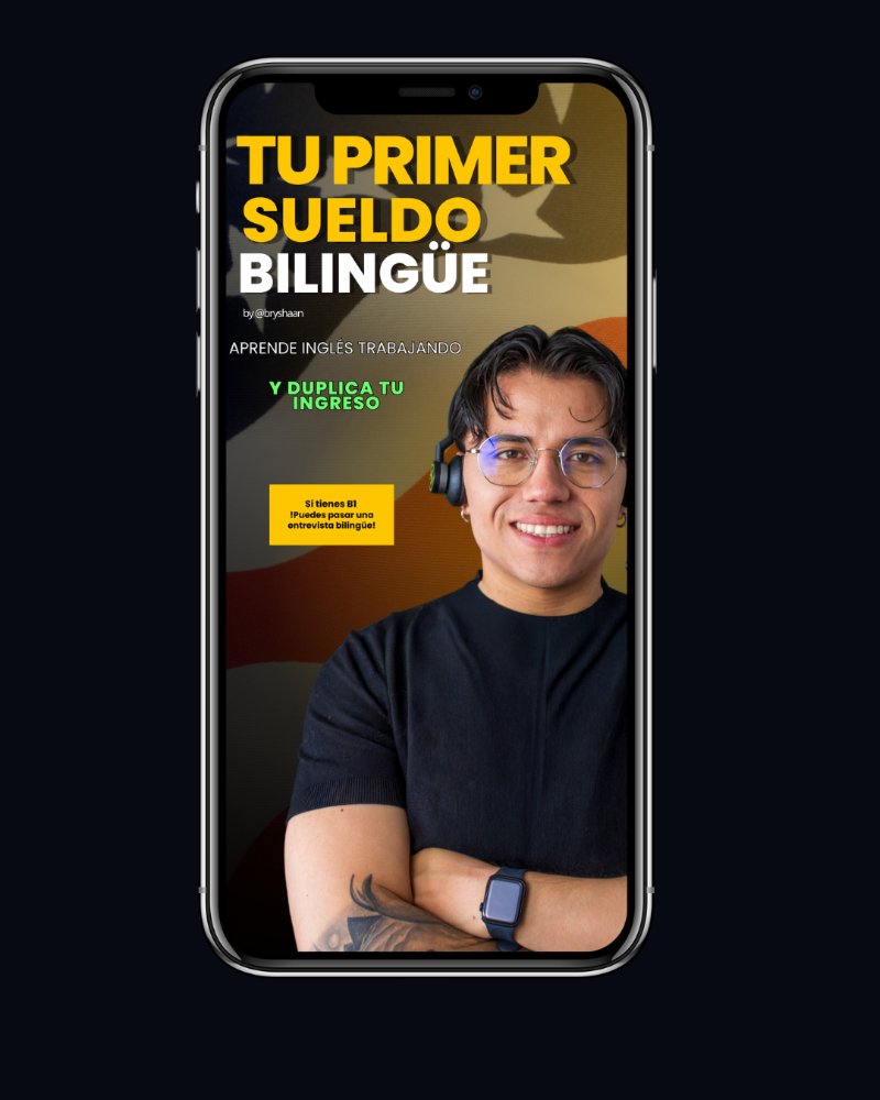 Mockup del curso en el celular